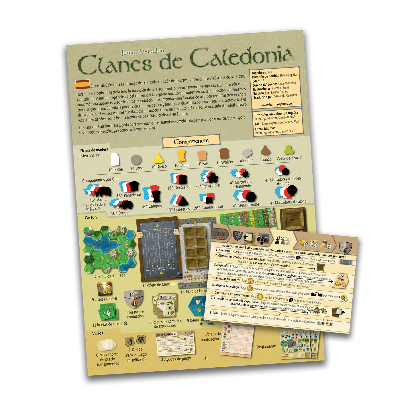 Clans of Caledonia (Base Game) Language Pack